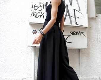 Loose  Black Pants / Wide Leg Pants Spring / Summer  Collection A05046