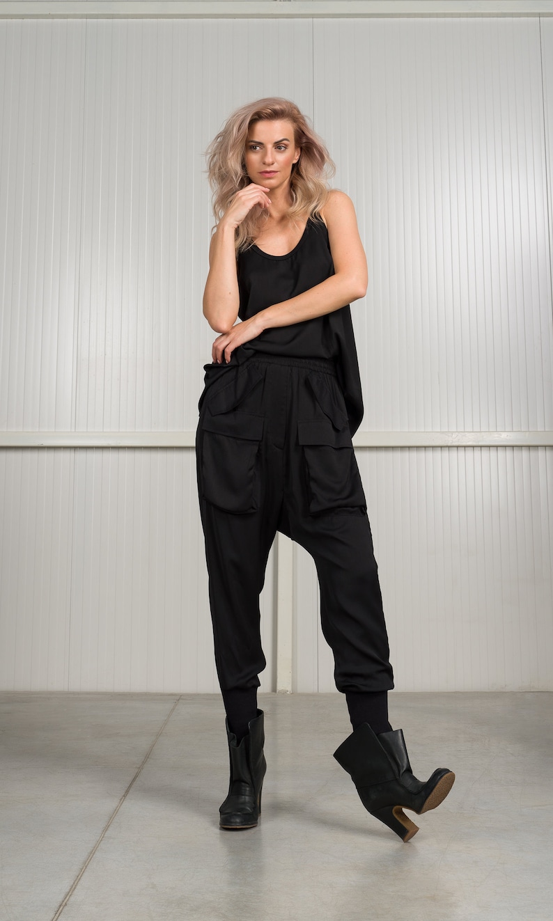 Satin Cargo Pants and Tank Top SET A09500 Etsy