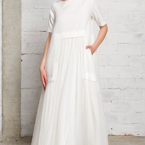 Maxi Tulle Dress A90495 image 3