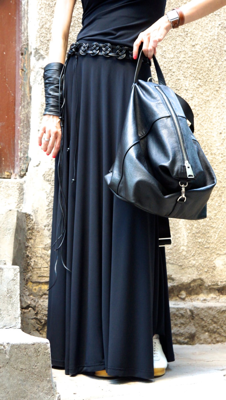 NEW Genuine Leather Black BackPack / High Quality YKK Etsy