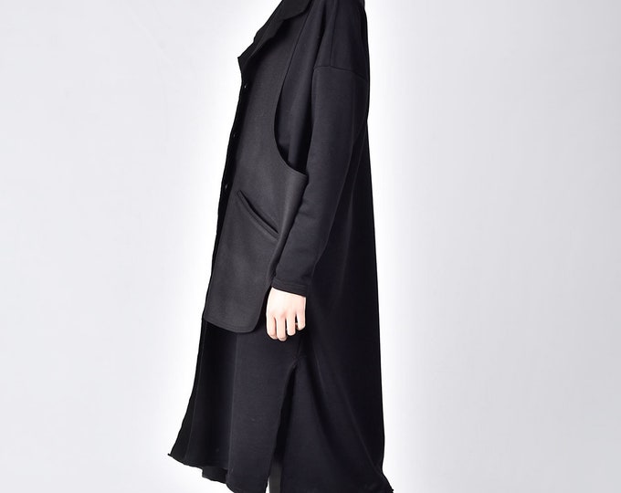 Cotton Trench with side slits A07777