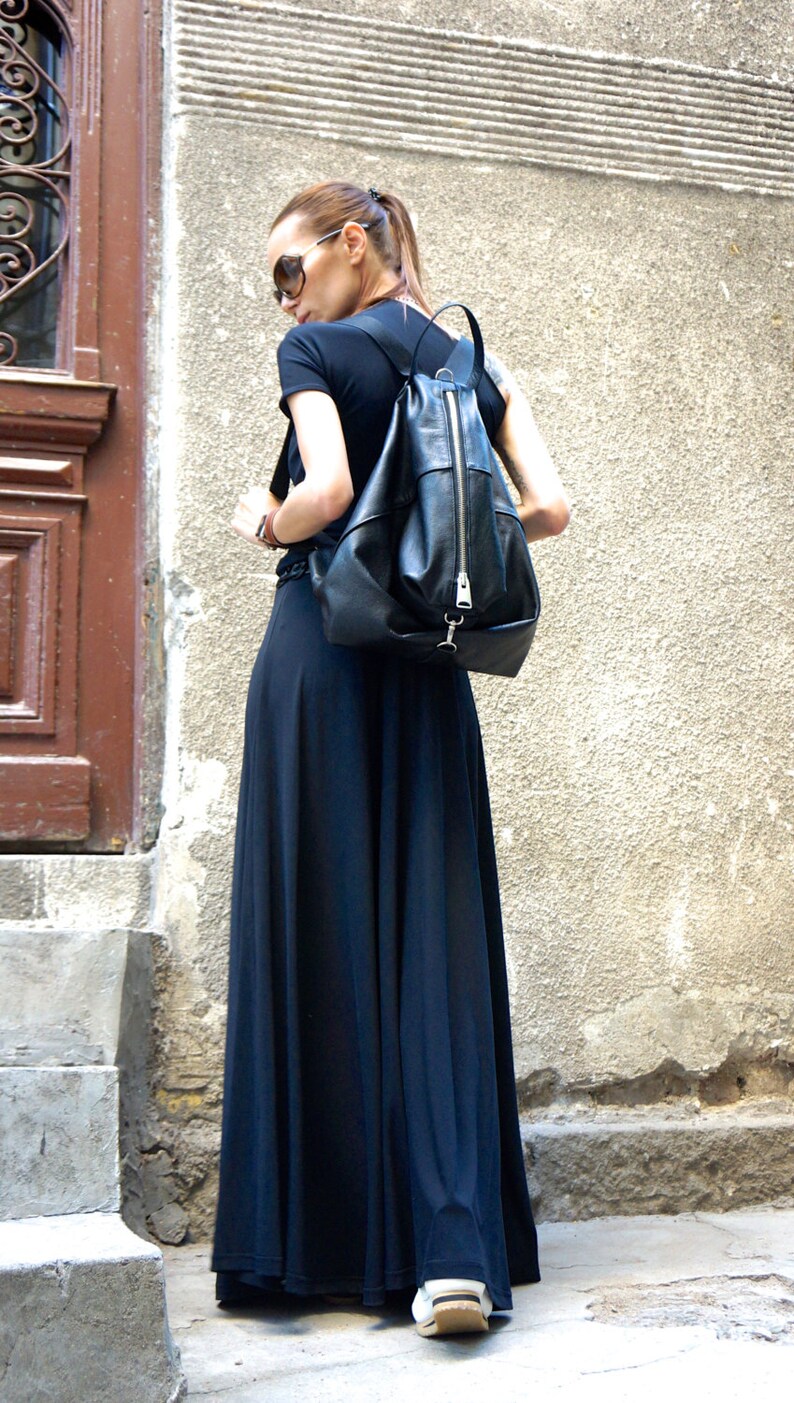 NEW Genuine Leather Black BackPack / High Quality YKK Etsy