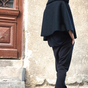 NEW Autumn / Winter Wool Black Bolero / Extravagant Jacket / Wool Blend Coat by Aakasha A01150 image 5