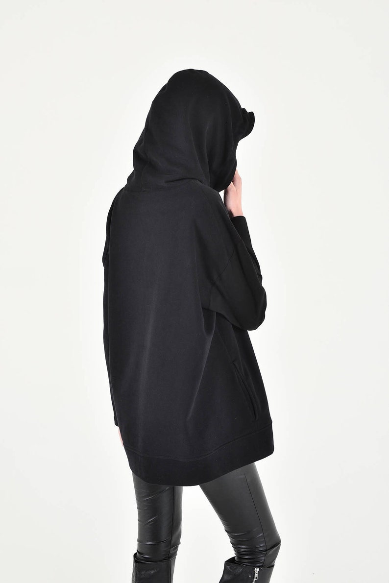 Extravagant Open Shoulder Hooded Sweatshirt A90228 - Etsy