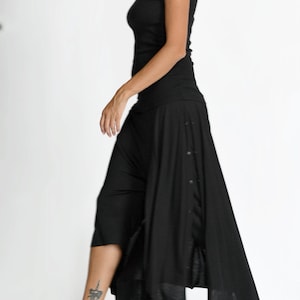 Elegant Cape pants with buttons A90517