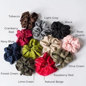 Linen Scrunchie (PACK OF 3) A92286