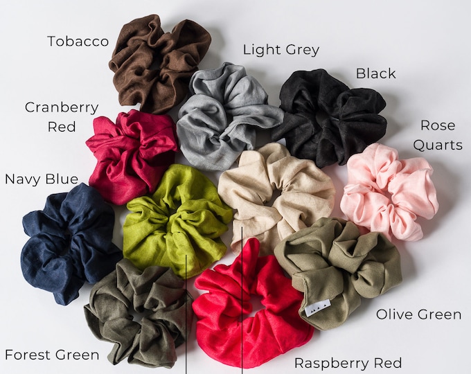 Linen Scrunchie (PACK OF 3) A92286