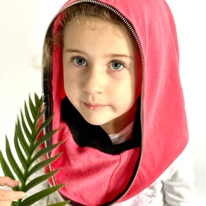 Fully Closed Hooded Kids Shiled , Hooded Face Shield, Anti Fog Child, Face Hood Mask, Protective Face Wear, Zipper Shield by Aakasha A40960 image 6