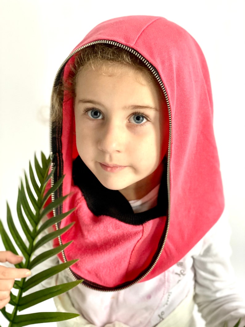 Fully Closed Hooded Kids Shiled , Hooded Face Shield, Anti Fog Child, Face Hood Mask, Protective Face Wear, Zipper Shield by Aakasha A40960 image 6