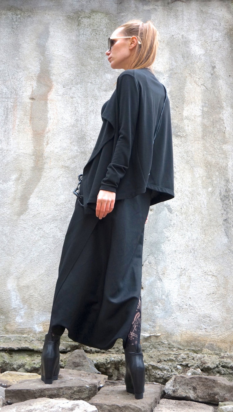 NEW Black Linen Wrapped Maxi Skirt / High Waited or Low | Etsy