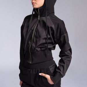 Cropped Zip-up Hoodie A92237