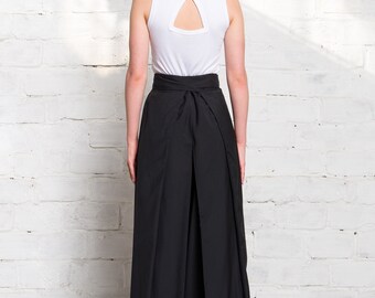 【I AM MARI】Lopia Pleated Wrap Skirt Pants Pleated Wrap Skirt – La Garçonne