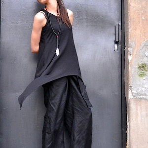 NEW Black Loose Back Tank Top / Soft Casual Sport Wear / Extravagant ...