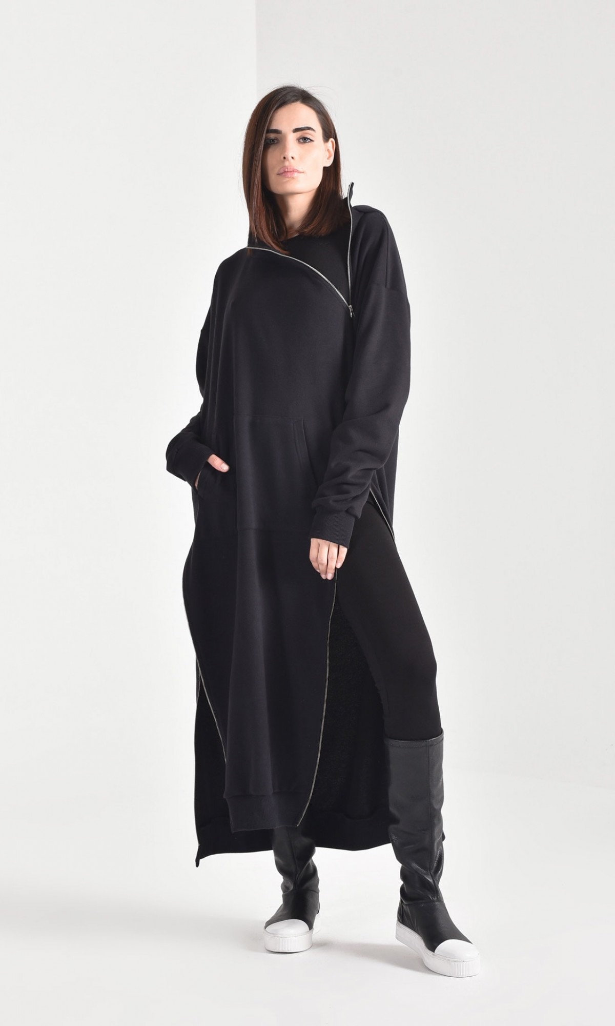 Floor length hooded sweatshirt Clearance