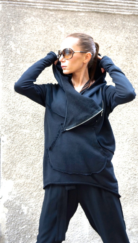 Hooded sweatshirt on sale with thumb holes