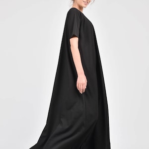 NEW Maxi Dress / Black  Kaftan / Extravagant Long  Dress / Party Dress / Daywear Dress by AAKASHA A03391