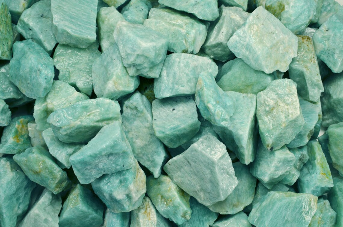 Fantasia Materials: 1 Lb Amazonite Rough From Madagascar- Raw Natural ...