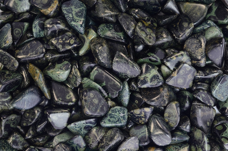 - Premium Polished Rocks! Small Fantasia Materials: 10 pcs Tumbled Crocodile Jasper Stones from Madagascar 0.75 to 1.25 Avg