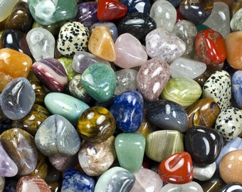 Fantasia Materials: 2 Pounds of a Small Brazilian and African Tumbled Stone Mix