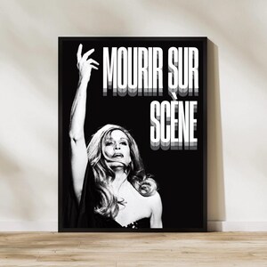 Dalida poster for "Mourir sur scène" (Dying on Stage)
