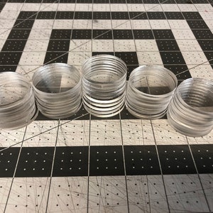 50, 100, 300 Clear Acrylic Circle Disc Plastic Blanks, 1/8" Thick Rounds bild 6