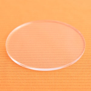 2pcs Round Acrylic Cake Disc Cast Plexiglass Panel Transparent