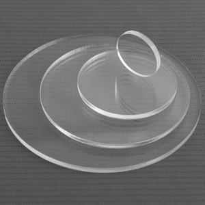 50, 100, 300 Clear Acrylic Circle Disc Plastic Blanks, 1/8" Thick Rounds bild 3