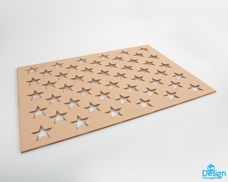  American Flag Star Router Template 