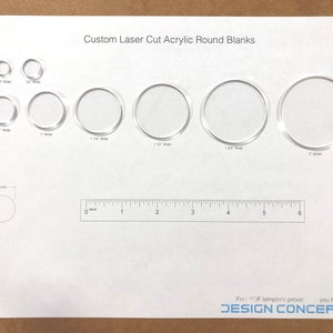18lic Sheet Thick Circle Acrylic Rounds Blanks Acrylic Panel for