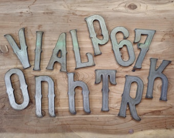 Metal Letters and Numbers, 14ga Sign Making Supply, Rustic DIY Made USA