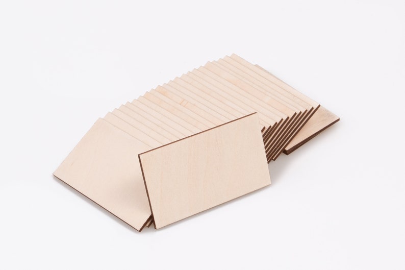 Wood Card Blanks Wooden Business Cards Wood Cards Bulk 3.5 Etsy
