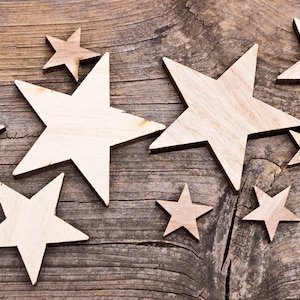 Wood Flag Stars for Patriotic Decor