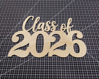 Class of 2026 Sign, Graduation Party Sign, Custom Wooden Backdrop Sign, Congratulations Decoration