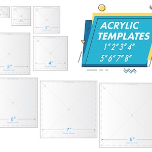 Square Ruler 4. - Clear Acrylic - Quilting/Sewing - Template 1/8 –  Quilting Templates and More!