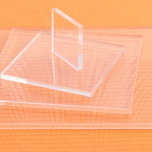 Clear Acrylic Plastic Squares (Sizes) image 5