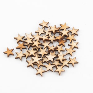 50 - 1-3/4 Inch Wood Star - Woodcraft Supplies - DIY Craft Supply - Wood  Star Shapes- 1.75 Wooden Stars