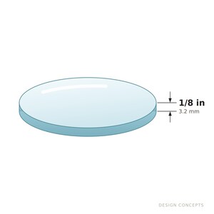 50, 100, 300 Clear Acrylic Circle Disc Plastic Blanks, 1/8" Thick Rounds bild 2