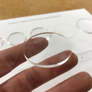 50, 100, 300 Clear Acrylic Circle Disc Plastic Blanks, 1/8" Thick Rounds bild 5