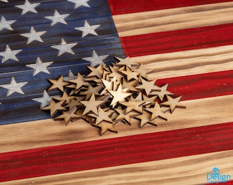50 American Flag Stars For Your Flag Project (1-1/8&quot; - 1.125&quot;)