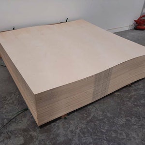 This is our pallet of Baltic birch plywood. The highest quality we can get B/BB.