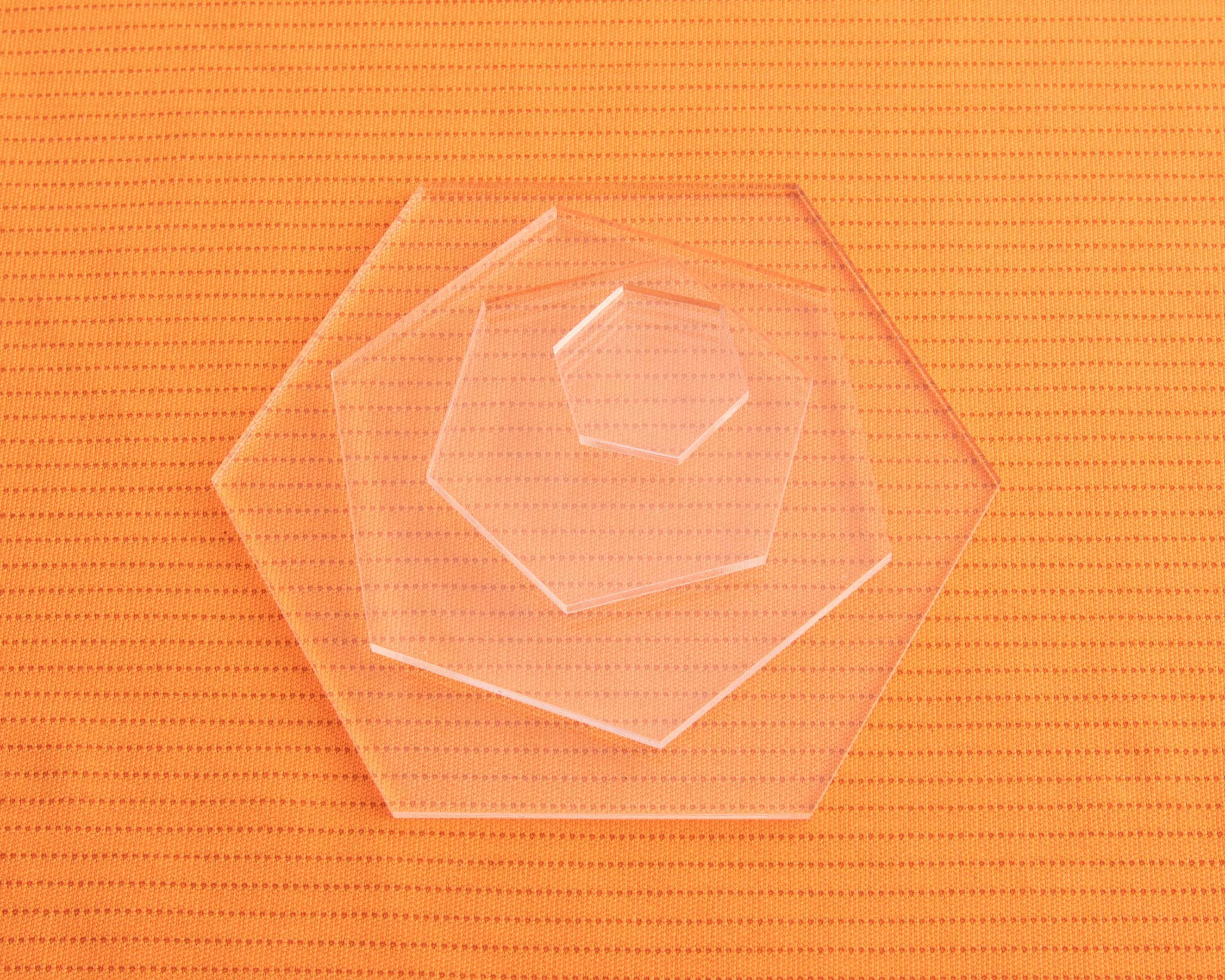 Acrylic Hexagon singles & Sizes Etsy