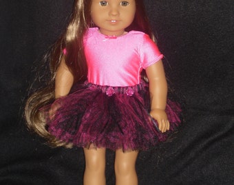 Handmade Clothes for American Girl And 18" Dolls TuTuCute in Hot Pink