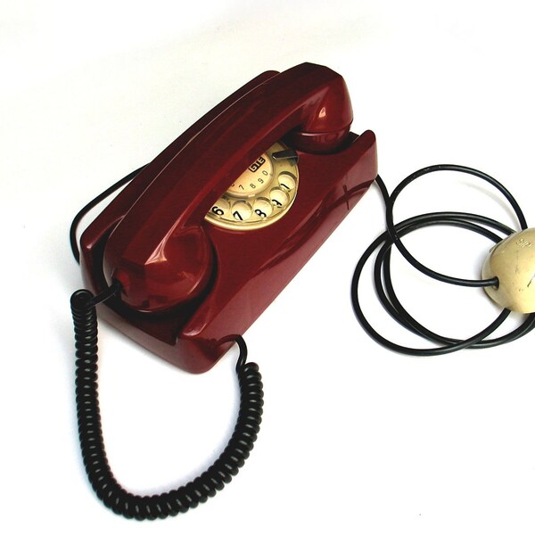 Vintage Automatic Rotary Telephone - Italian Retro - 1975