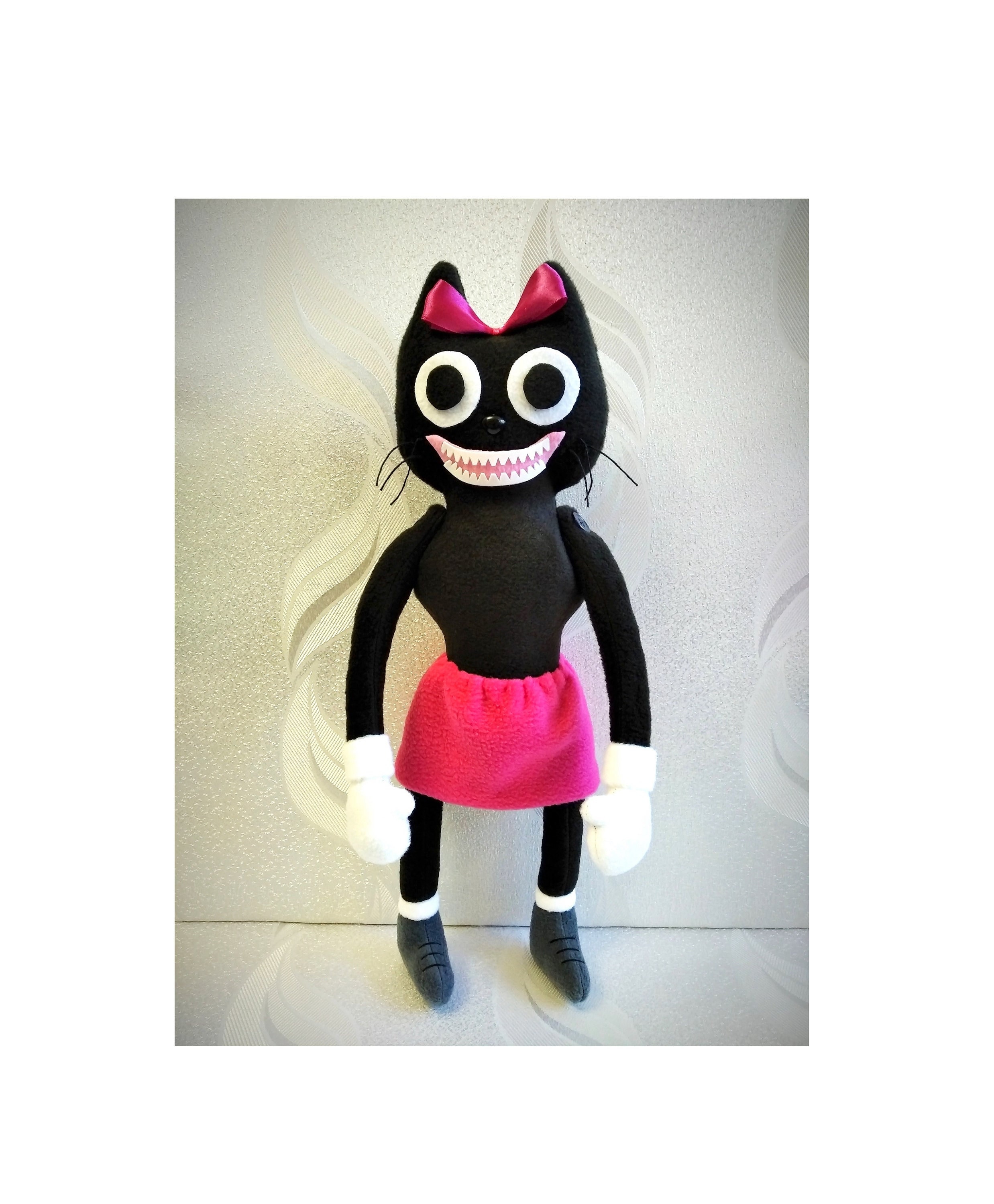Cartoon Cat Girl SCP Plush Inspired by Trevor Henderson Soft Etsy UK