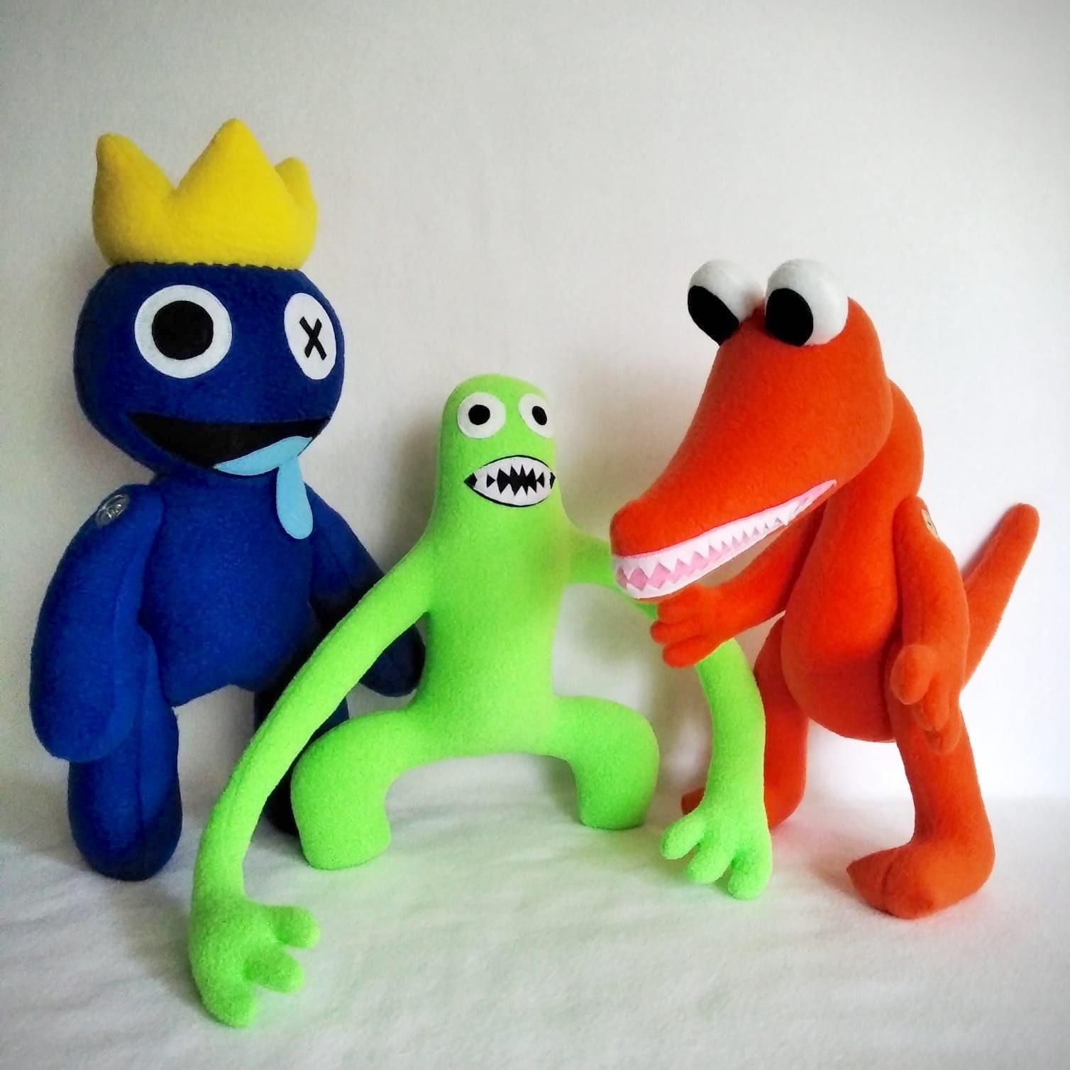  Rainbow Friends - Collectible Plushies Complete Set (Three 8  Plushies, Series 1) : Toys & Games