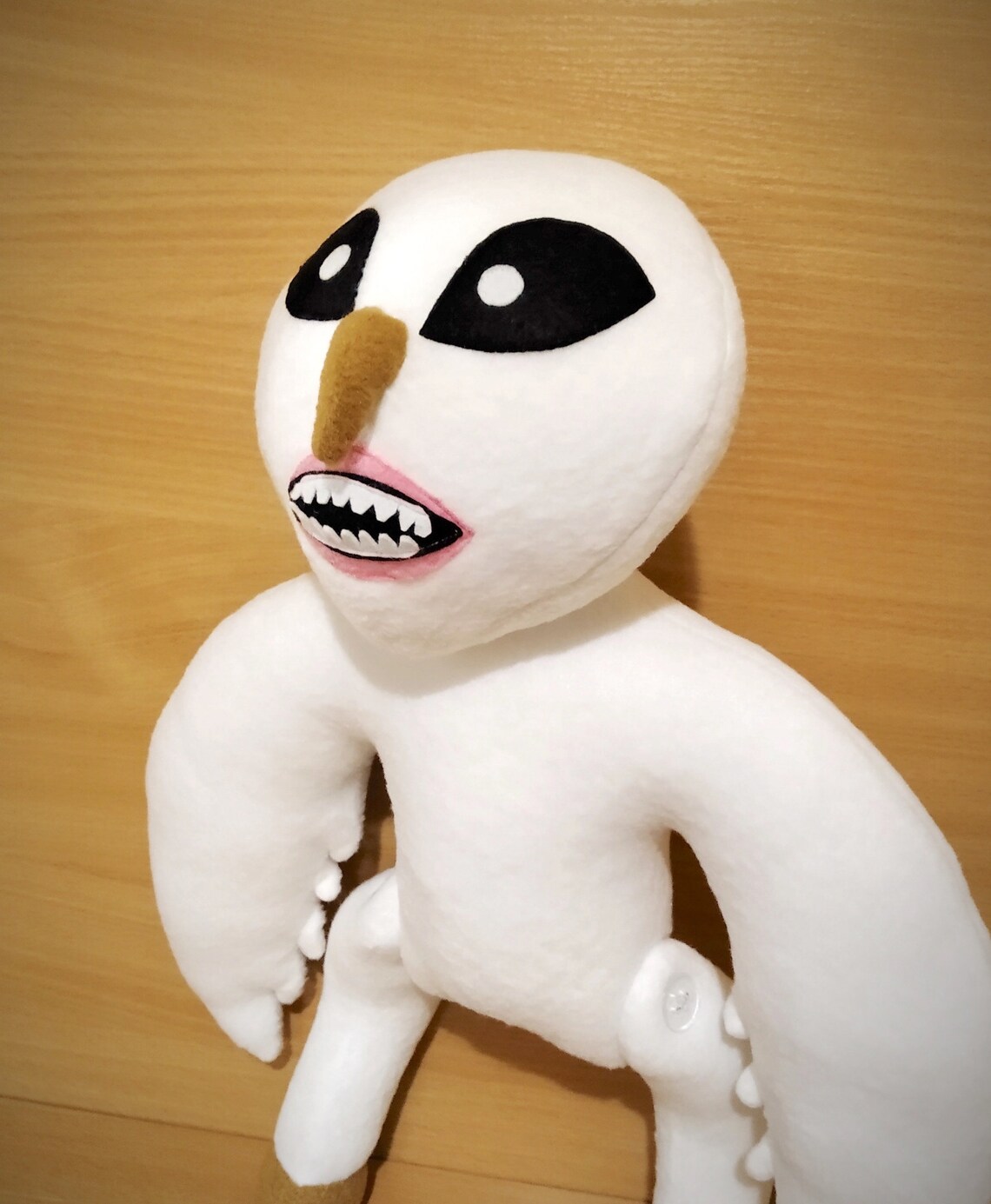 Humanoid Owl Plush, Trevor Henderson, Soft Toy, Plushie Gift, Monster Plush, Creepy Plush