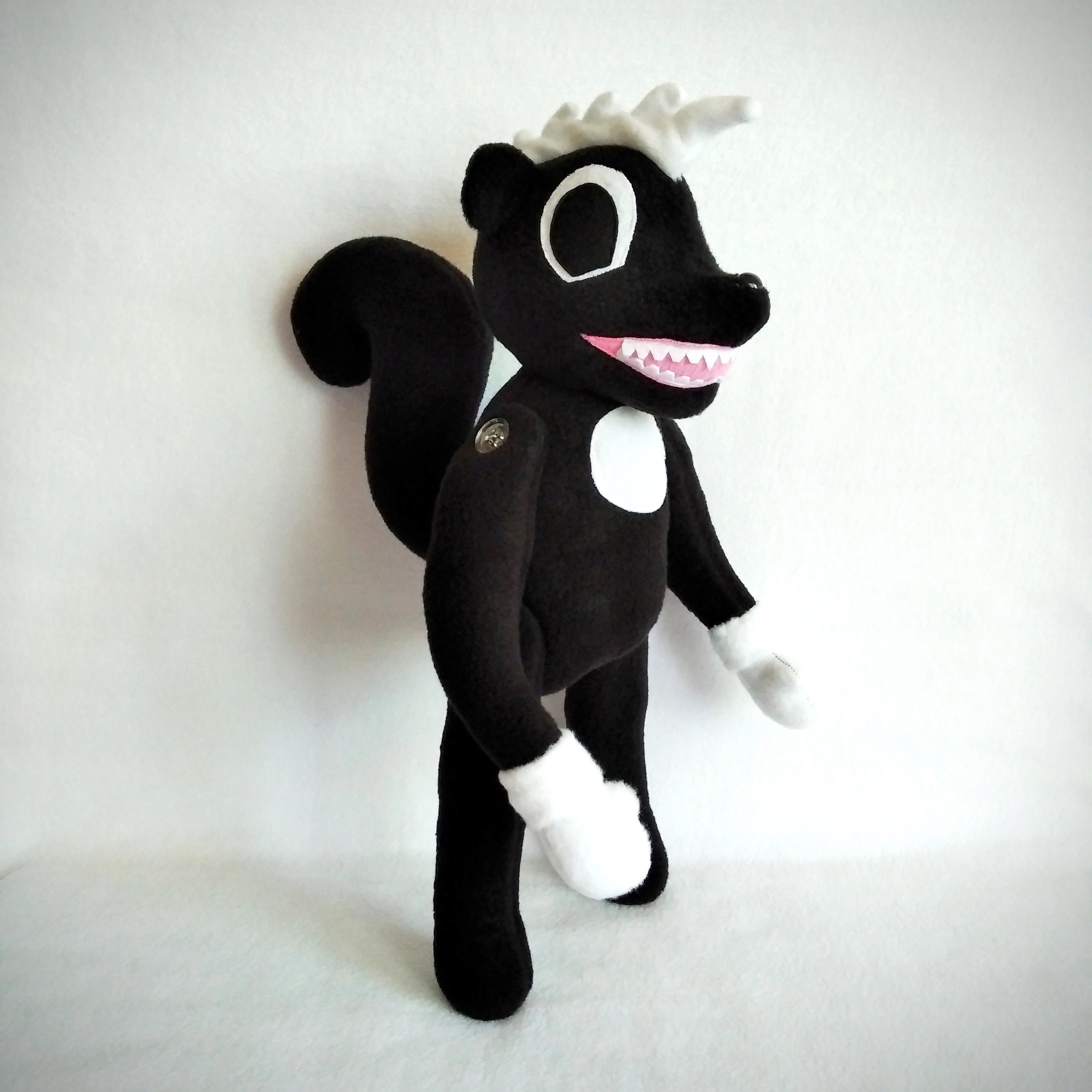 Cartoon Skunk Plush, the Cartoon Zoo Inspired by Trevor Henderson, Soft