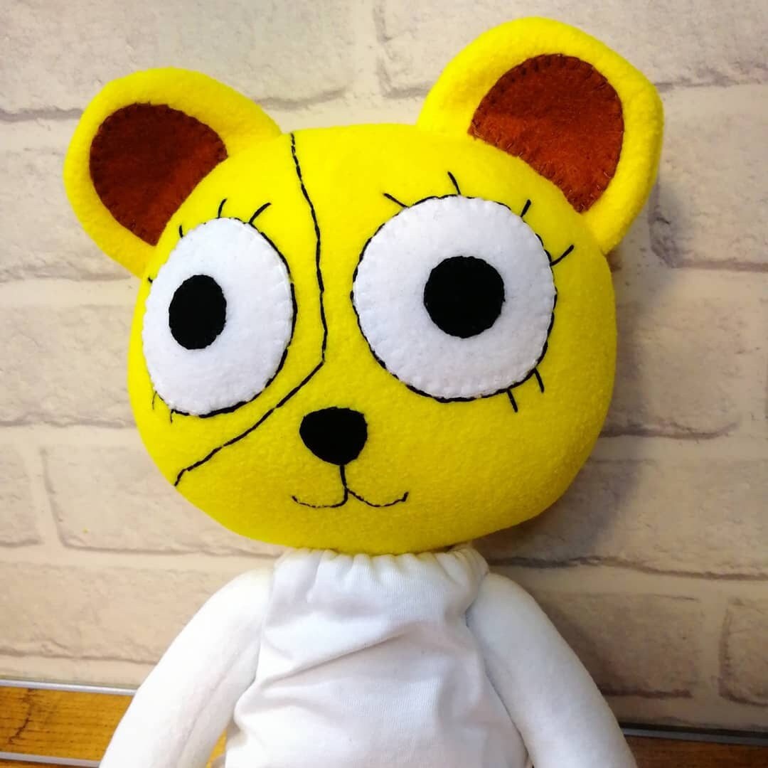 Yoyo Cartoon Girl Plush, Trevor Henderson Soft Toy, Monster Plush