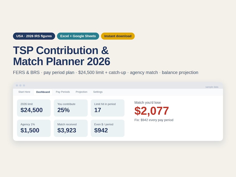 TSP Calculator 2026