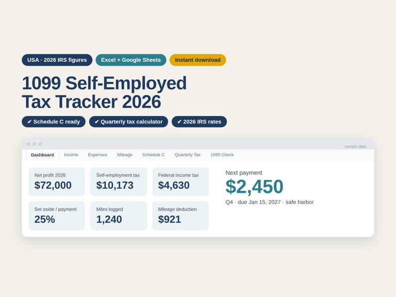 1099 Tax Tracker 2026